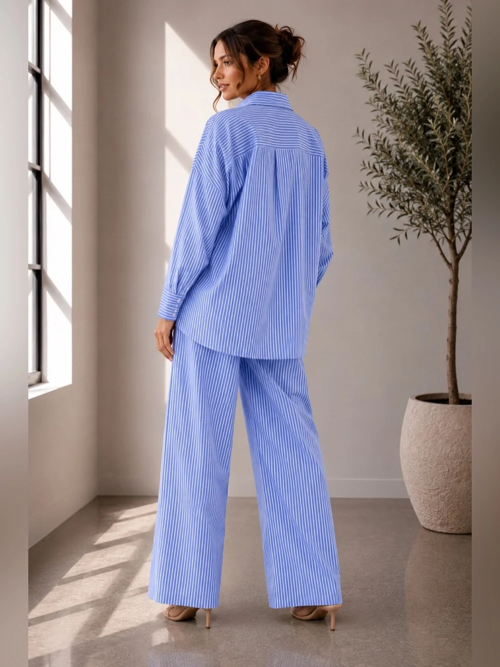 493. Seaside Stripe Cotton Set